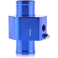 Adaptador universal de manguito para sensor de temperatura de agua de radiador- azul 26 mm- aluminio 40 mm